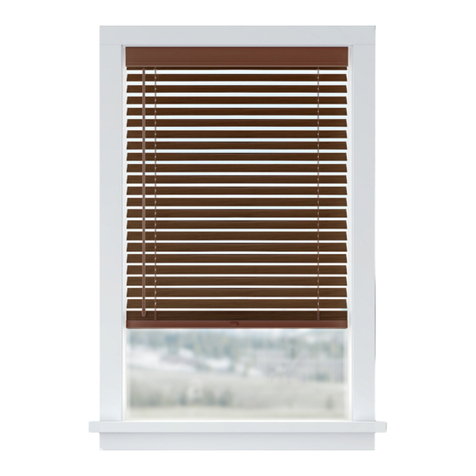 Nien Made Cordless Faux Wood Blind Installation and operating instructions