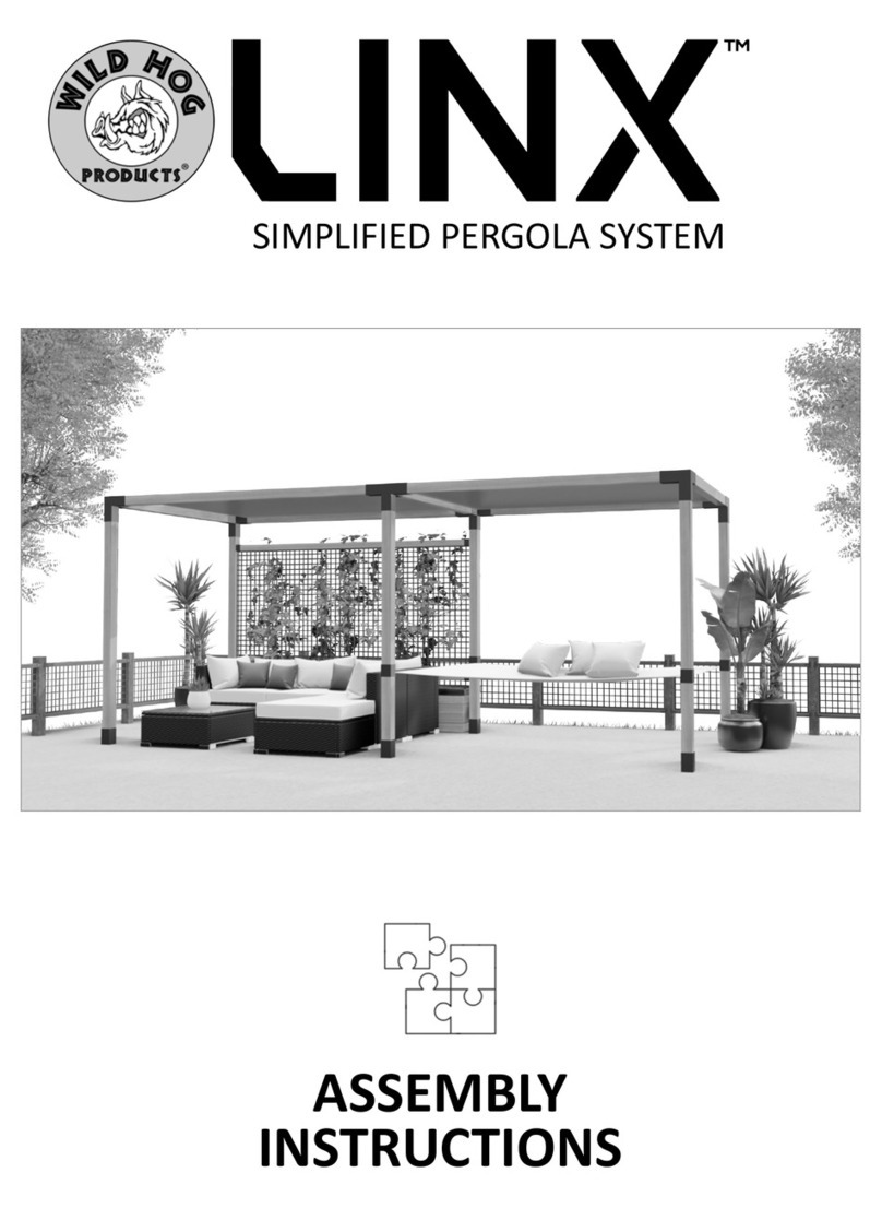 WILD HOG Linx Simplified Pergola System Assembly instructions