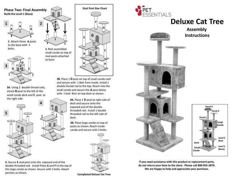 Pet Essentials Deluxe Cat Tree Assembly instructions Pet Essentials Deluxe Cat Tree Assembly instructions