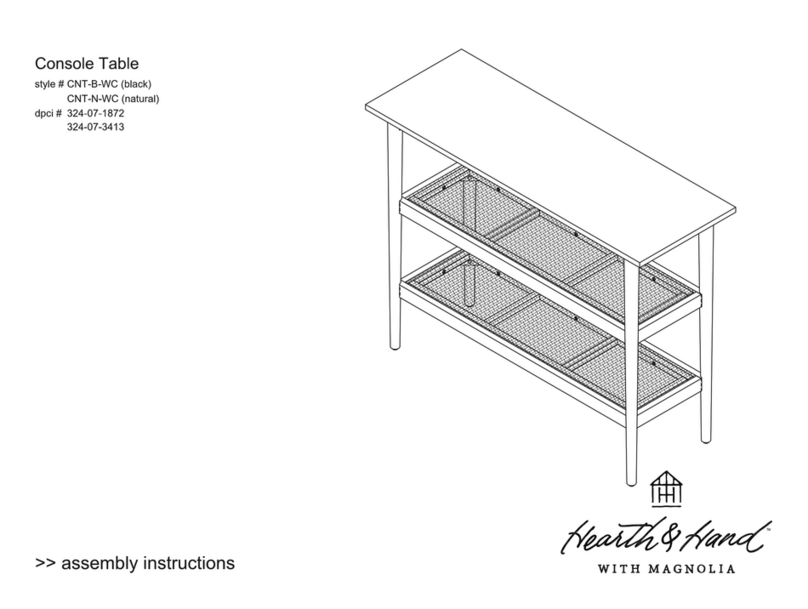 Hearth & Hand Console Table CNT-B-WC User manual