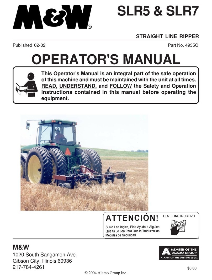 M&W SLR5 Operator's manual