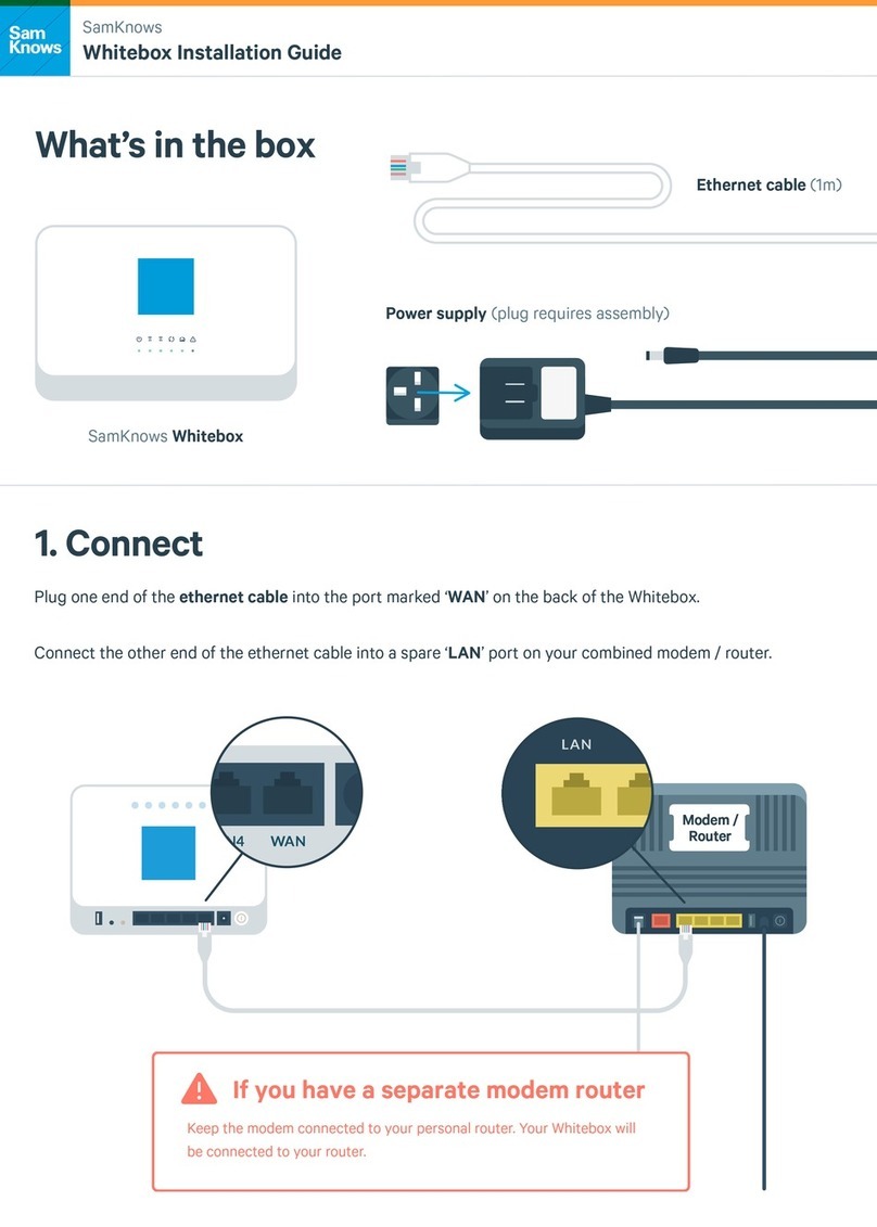 SamKnows Whitebox User manual