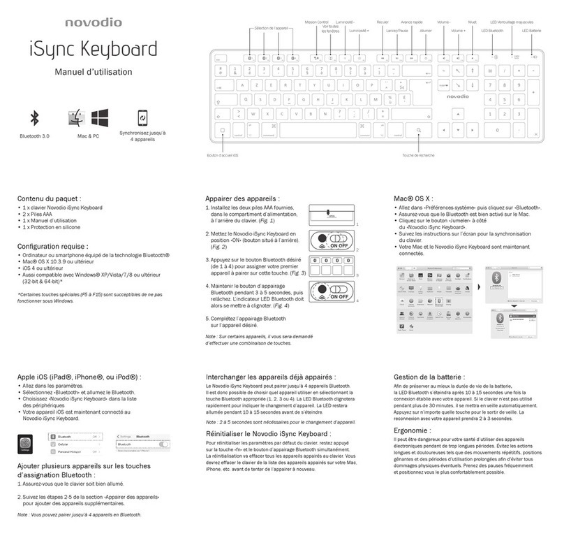 novodio iSync Keyboard user guide