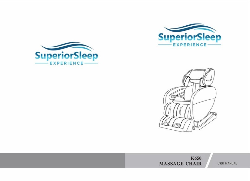 SuperiorSleep EXPERIENCE Infinity Deluxe SMART CHAIR-X3 user manual