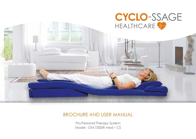 CYCLO-SSAGE HEALTHCARE OM 7300IR med - CS User manual