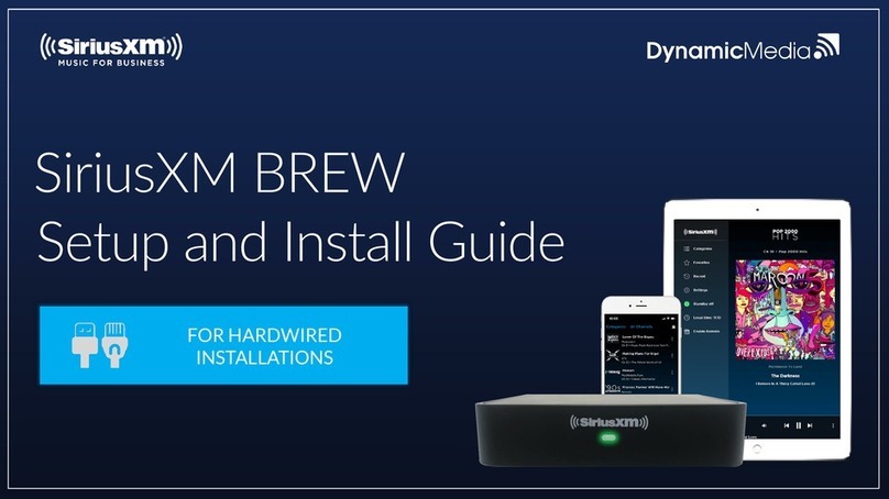 Dynamic Media SiriusXM BREW Setup and Install Guide
