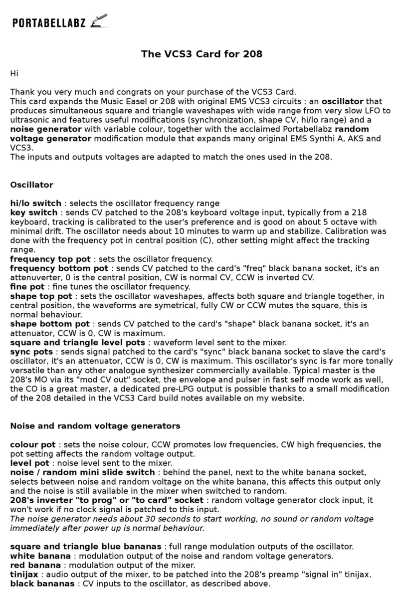 Portabellabz VCS3 manual