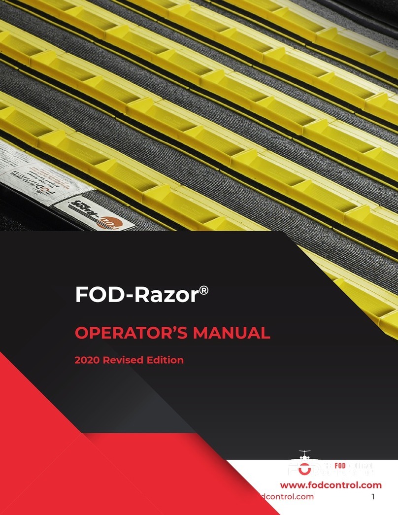 FOD Control Corporation FOD-Razor Operator's manual