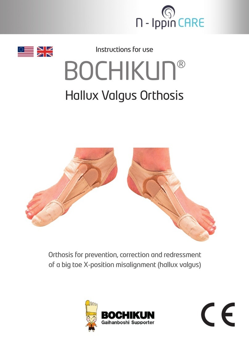 N-Ippin Care Bochikun Hallux Valgus Orthosis Instructions for use