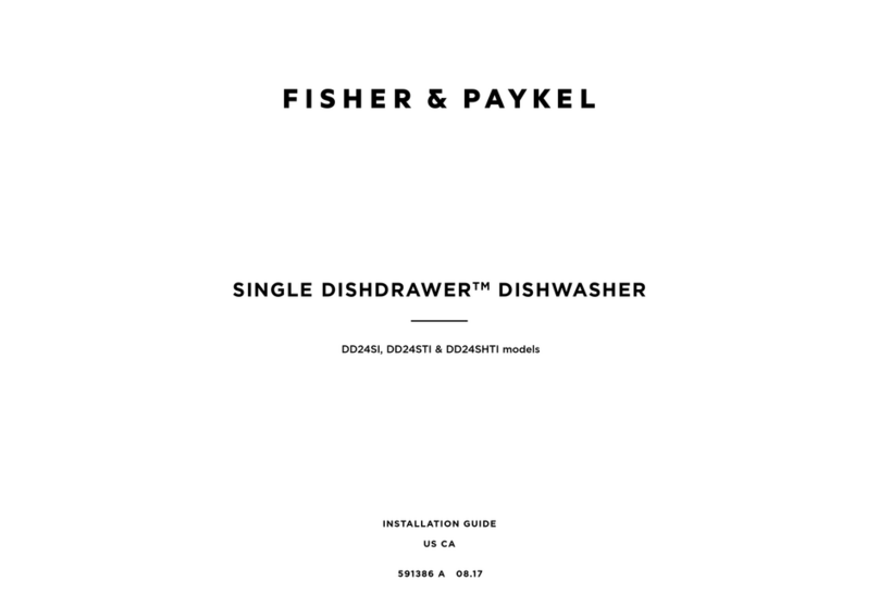 Fisher & Paykel SINGLE DISHDRAWER DD24SHTI User manual