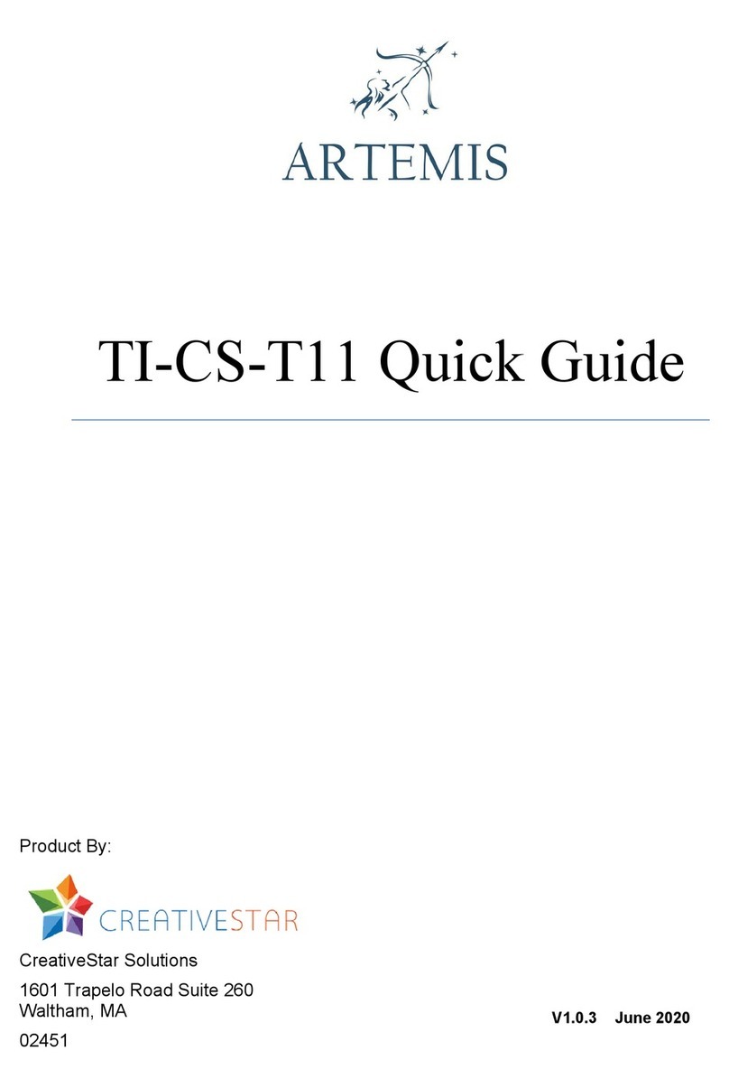 CreativeStar Artemis TI-CS-T11 quick guide