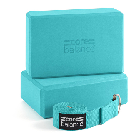 CORE BALANCE Single Yoga Block & Strap Set Exercise guide