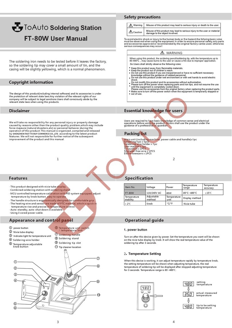 ToAuto FT-80W user manual