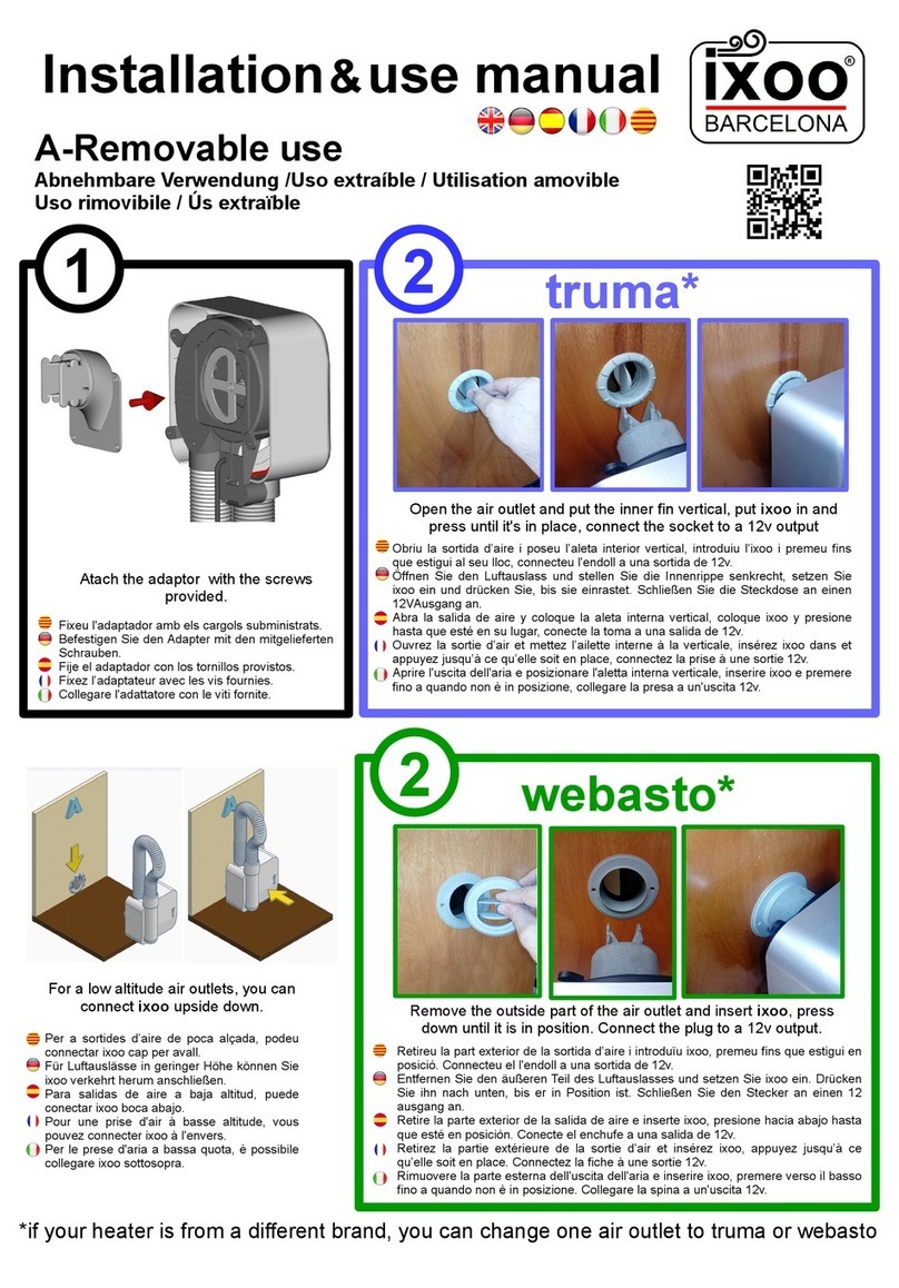 ixoo BARCELONA ixoo Installation & use manual