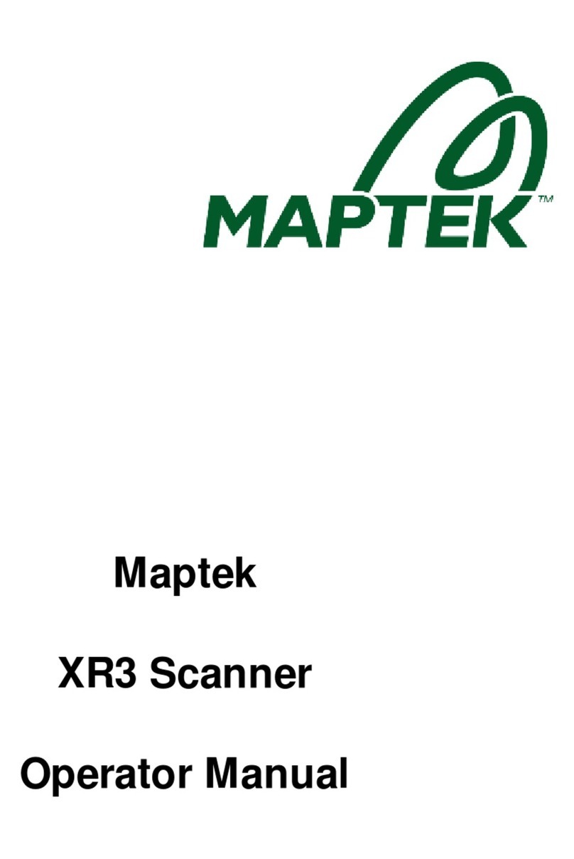 MAPTEK XR3 Operator's manual