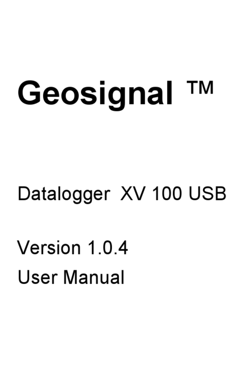 Geosignal XV 100 user manual