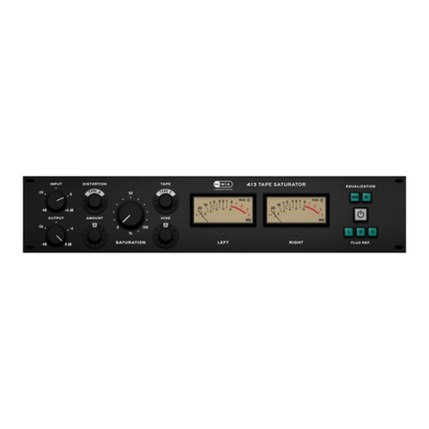 MIA Laboratories 413 TAPE SATURATOR User manual