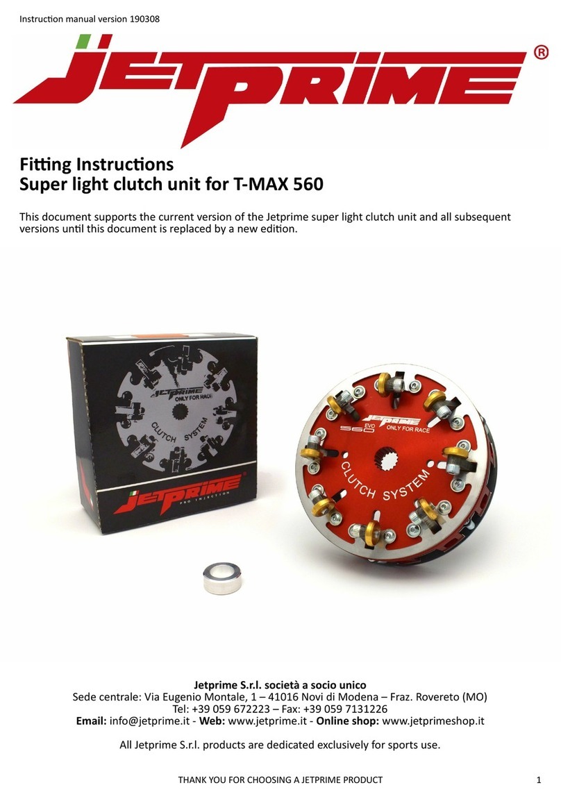 JETPRIME Clutch unit Fitting instructions