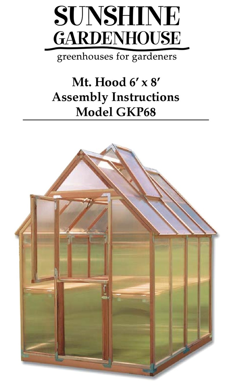 Sunshine GardenHouse GKP68 Assembly instructions