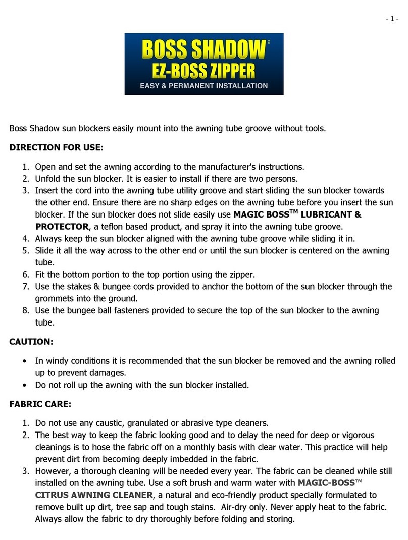 BOSS SHADOW EZ-BOSS ZIPPER quick guide