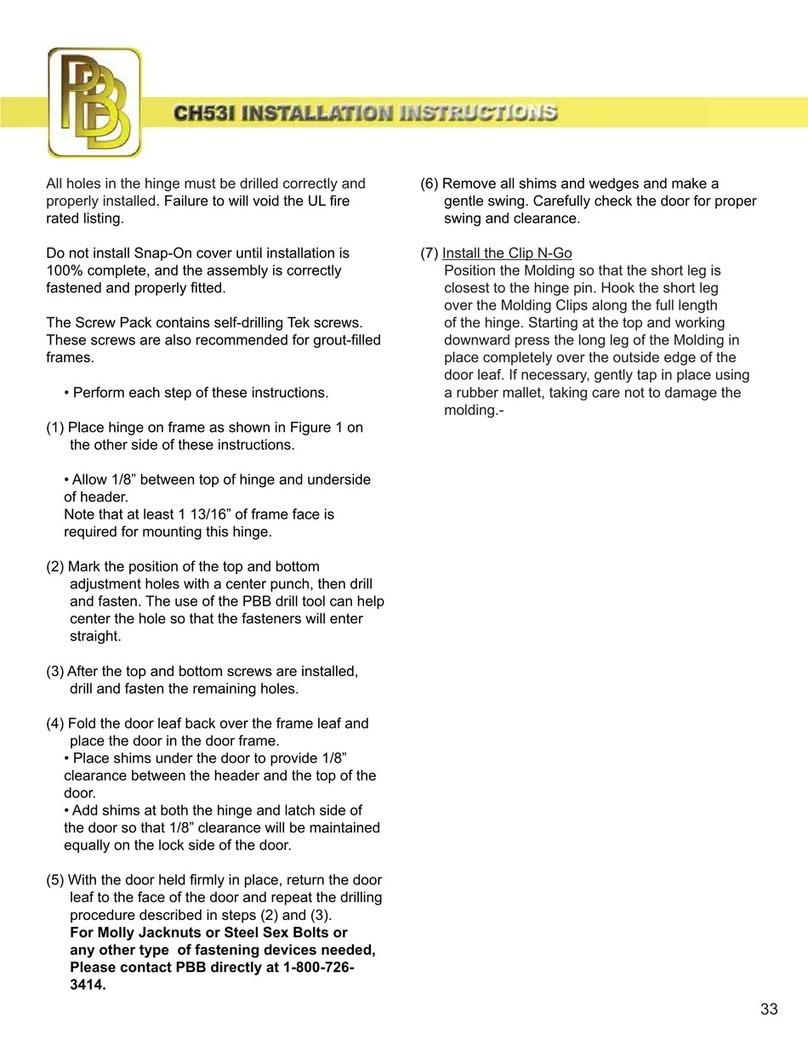 PBB CH531 User manual