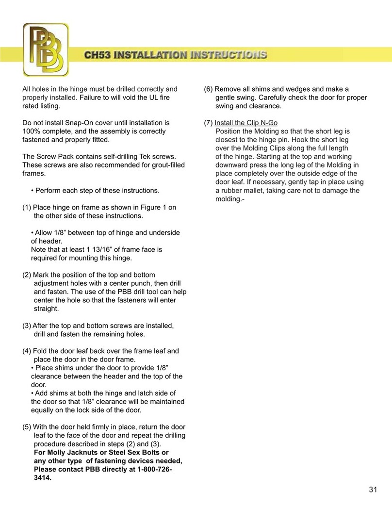 PBB CH 53 User manual