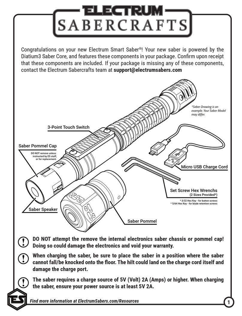 Electrum Sabercrafts Smart Saber Aegis Operation guide