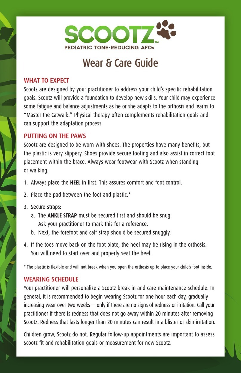 SPS National Labs Scootz Wear & Care Guide