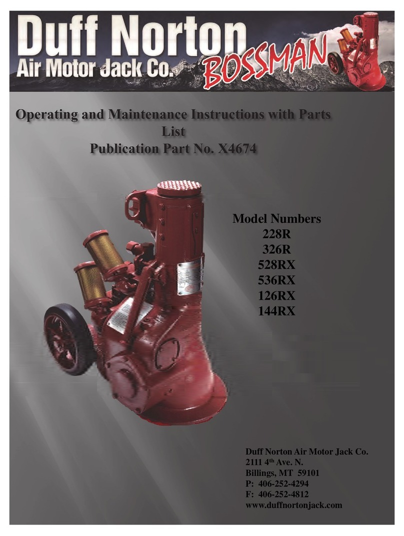 Duff-Norton 228-R Operating and Maintenance Instructions with Parts