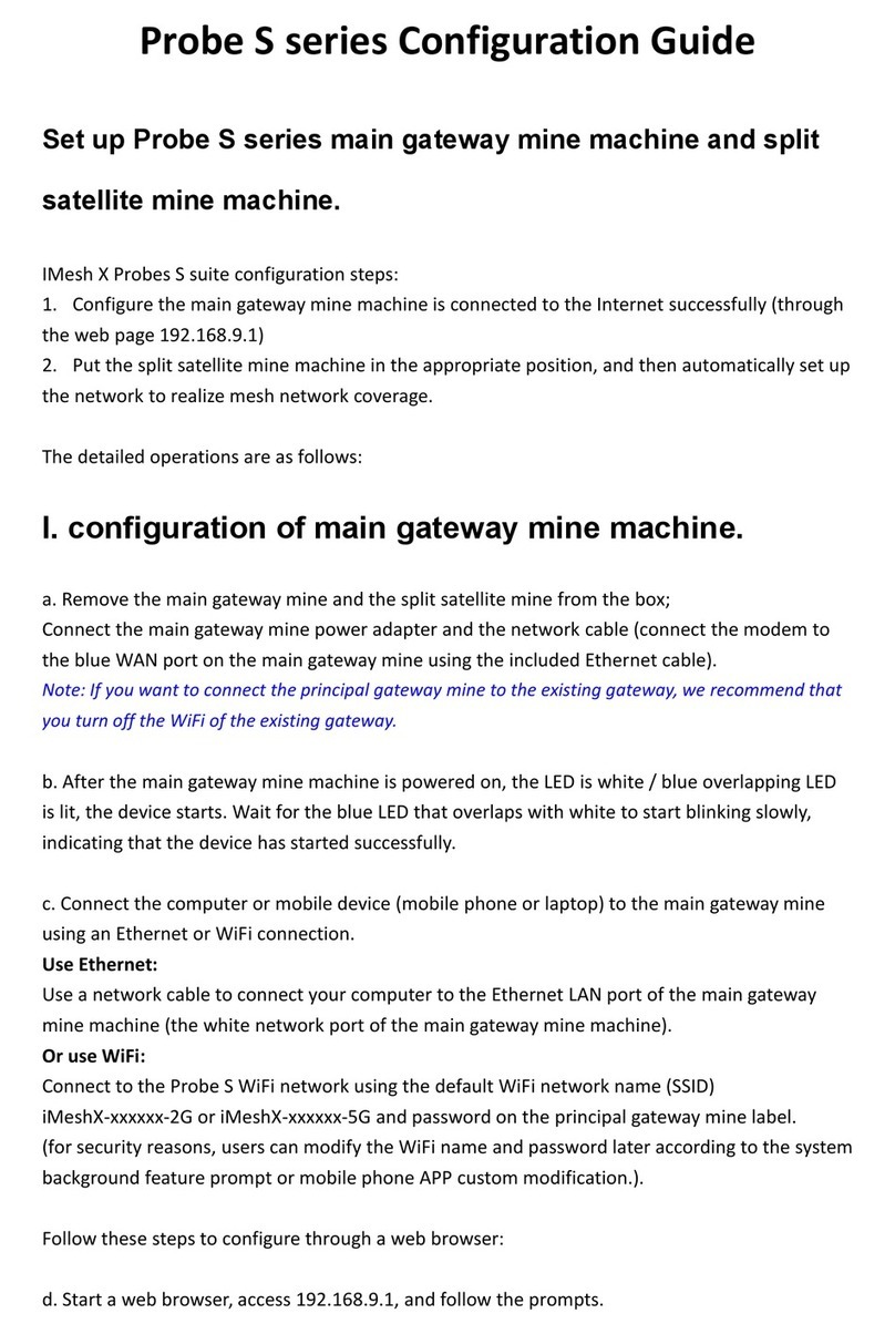 IMesh X Probe S Series Configuration guide