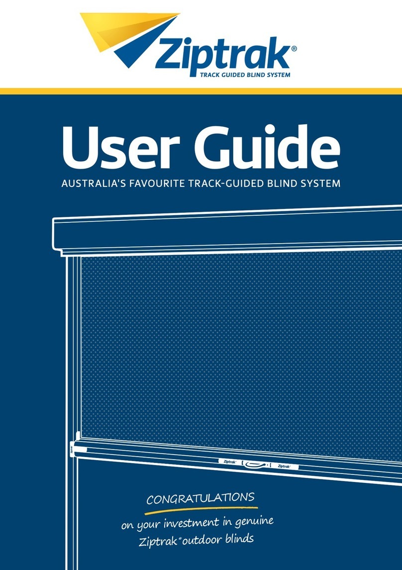 Ziptrak Sunscreen Mesh Blind user guide