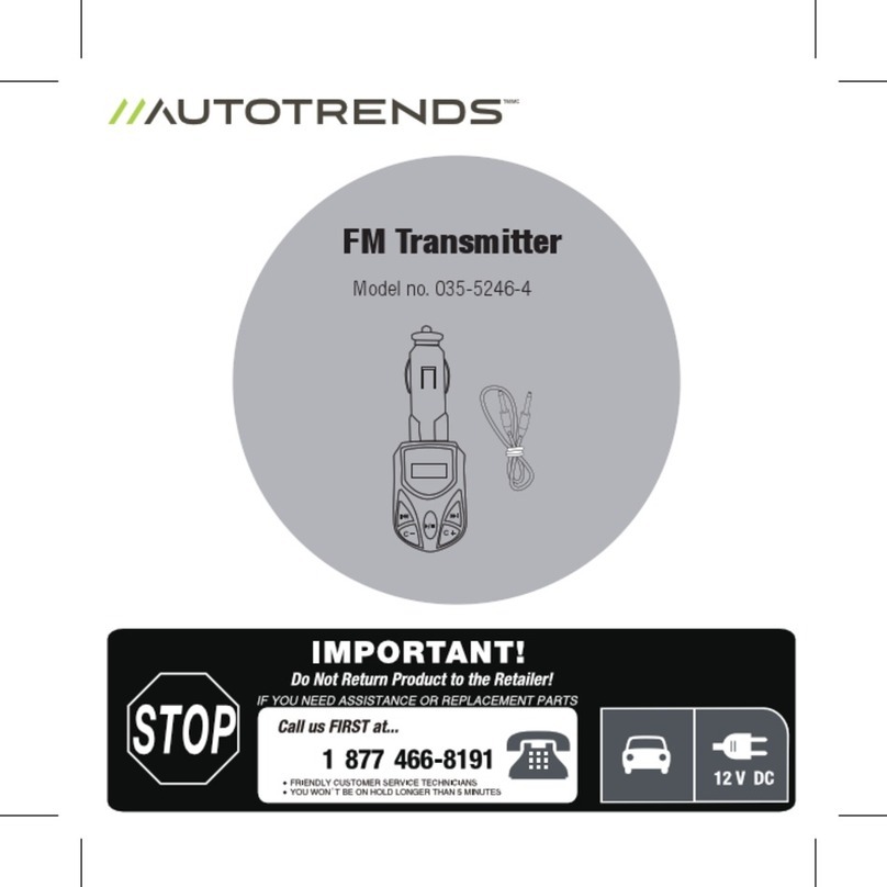 AutoTrends 035-5246-4 instruction manual