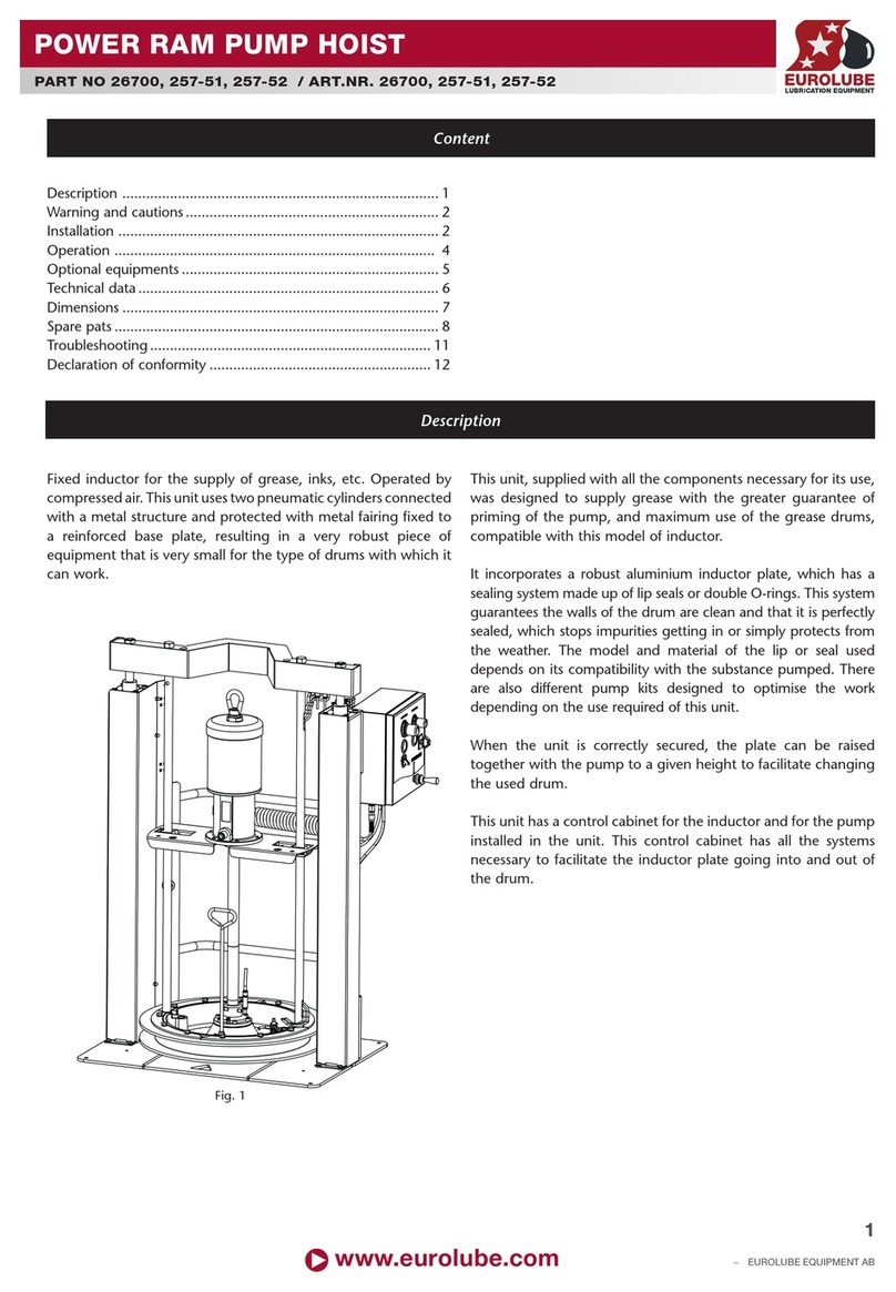 Eurolube 26700 manual