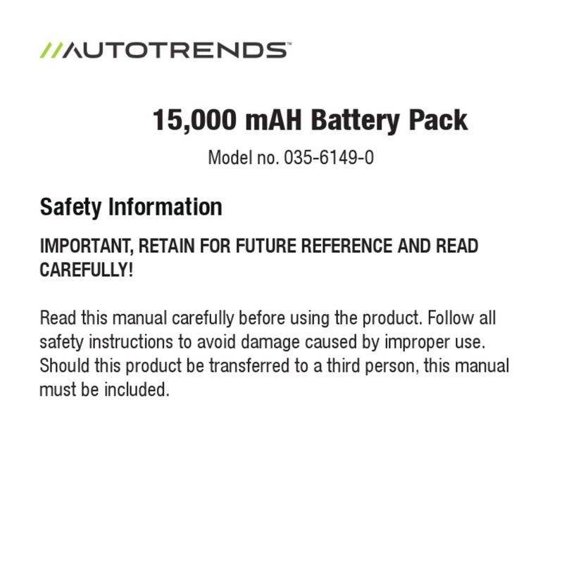 AutoTrends 035-6149-0 manual