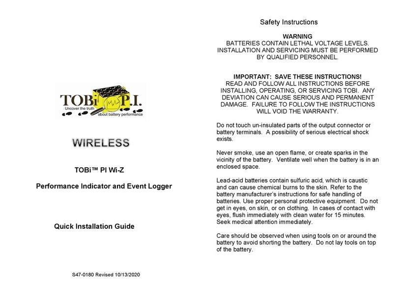 Charging Technologies TOBi PI Wi-Z User manual