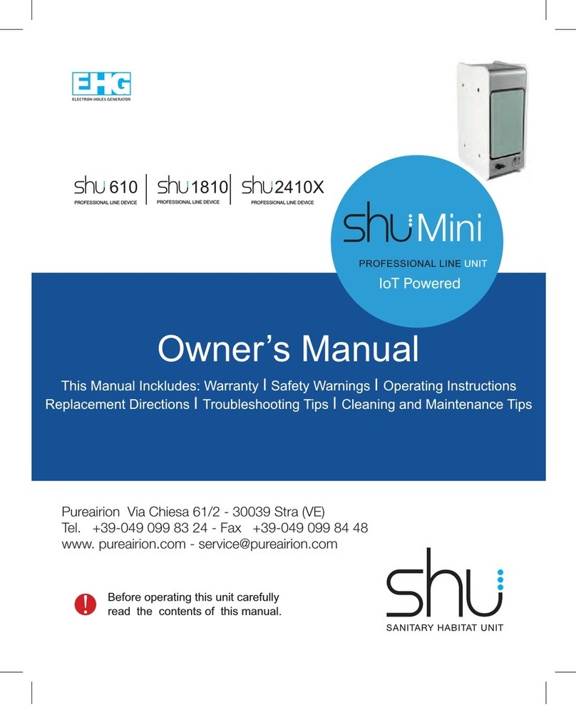 Pure Air Ion shu 610 owner's manual