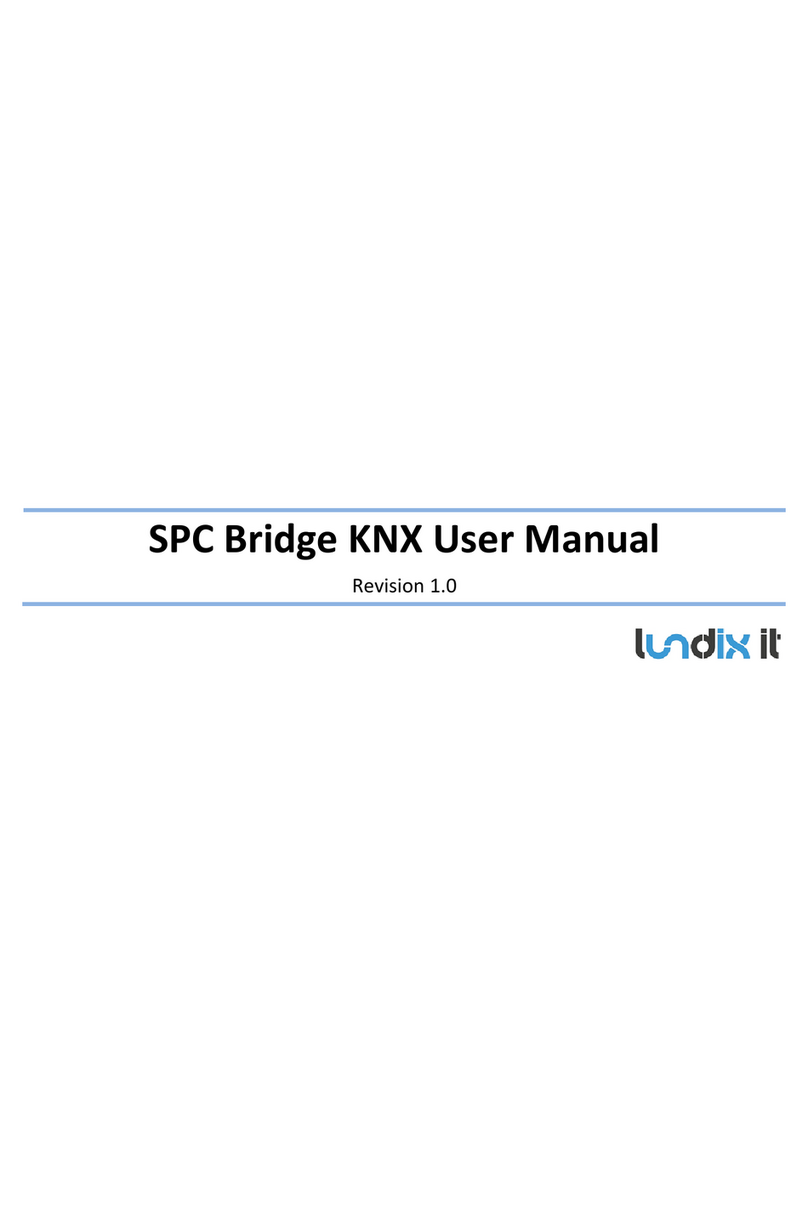 Lundix It SPC Bridge KNX User manual