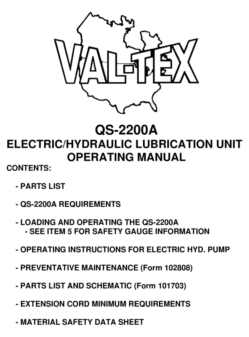 Val-Tex QS-2200A operating manual