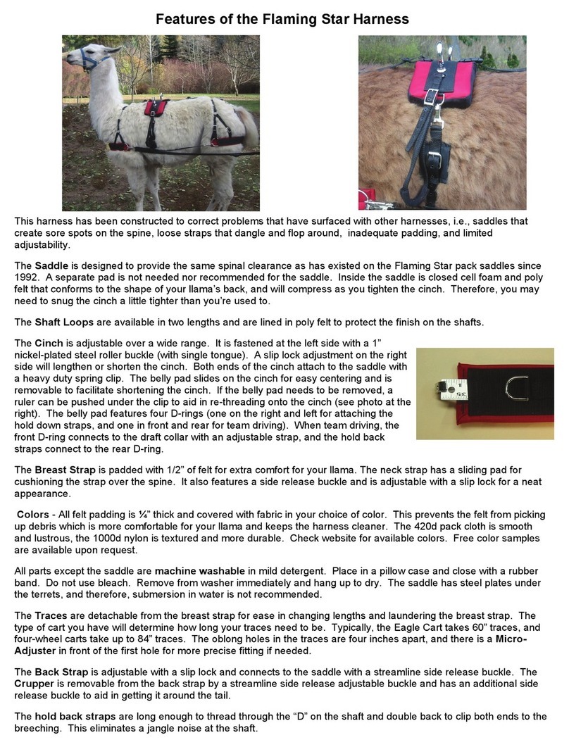 Flaming Star Llama Harness manual