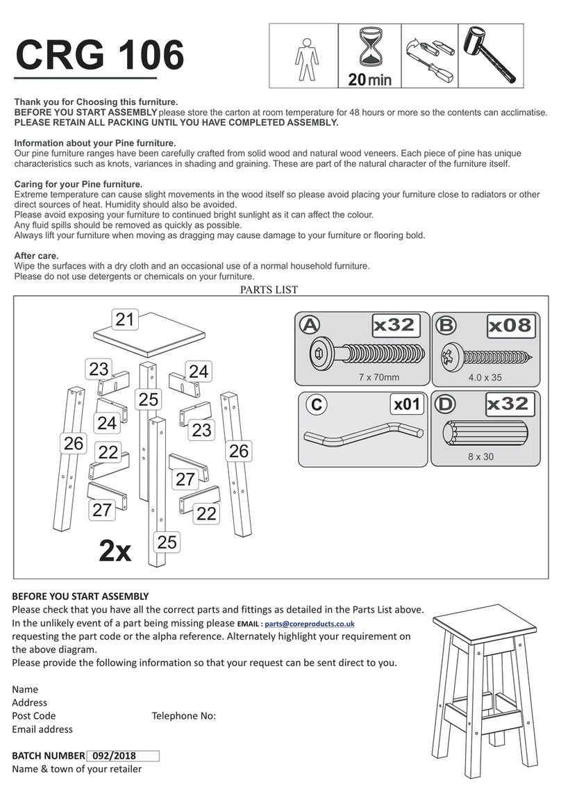 Core Products Corona Grey CRG 106 User manual Core Products Corona Grey CRG 106 User manual