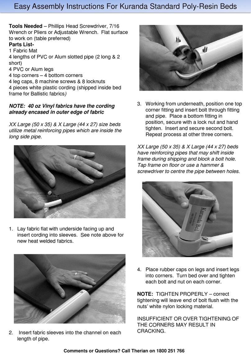 Therian Kuranda Standard bed Easy Assembly Instructions Therian Kuranda Standard bed Easy Assembly Instructions