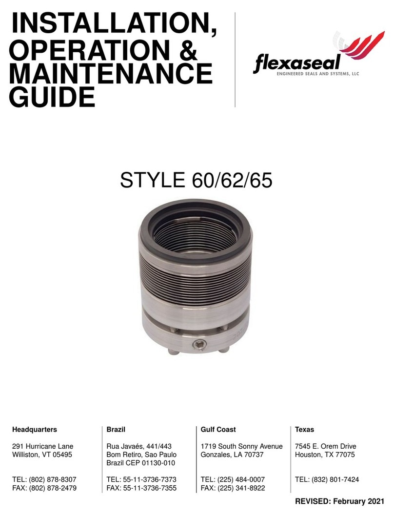 Flex-A-Seal STYLE 60 Installation, operation, maintenance guide