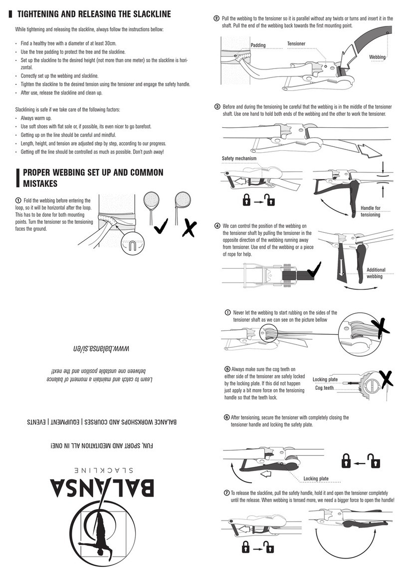 Balansa Slackline Quick start quide