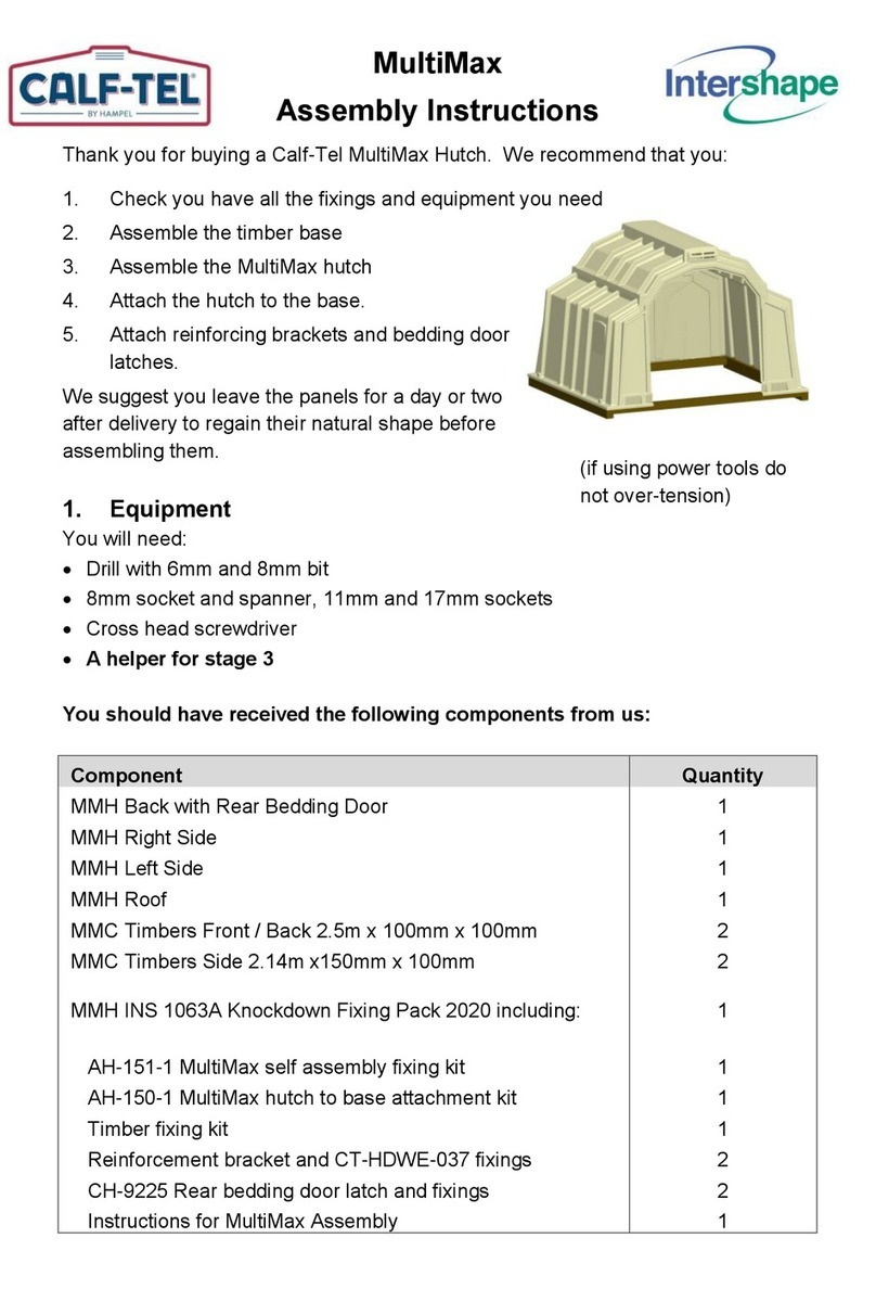 Calf-Tel MultiMax Assembly instructions Calf-Tel MultiMax Assembly instructions
