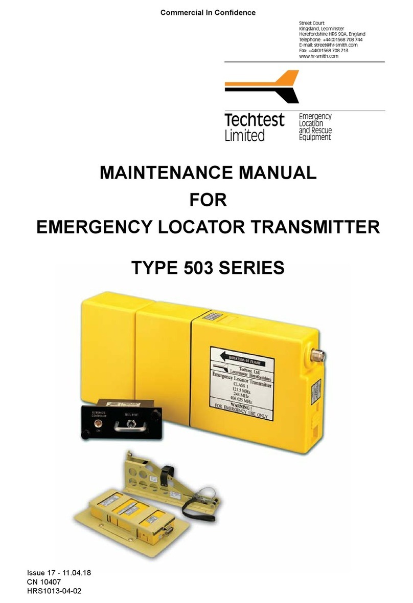 HR Smith Techtest 503 Series Maintenance manual
