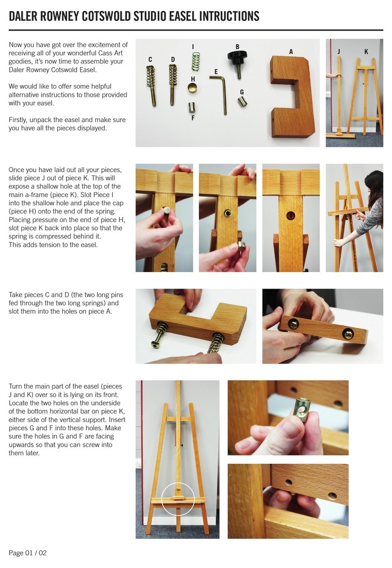 Daler Rowney Cotswold Easel Intructions