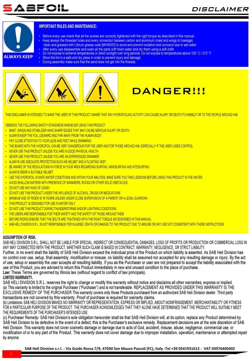 Sabfoil T35 manual