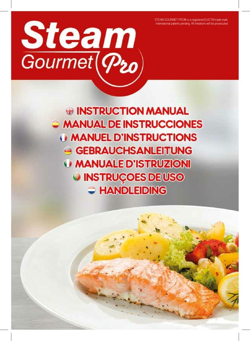 Steam Gourmet Pro 92216 instruction manual