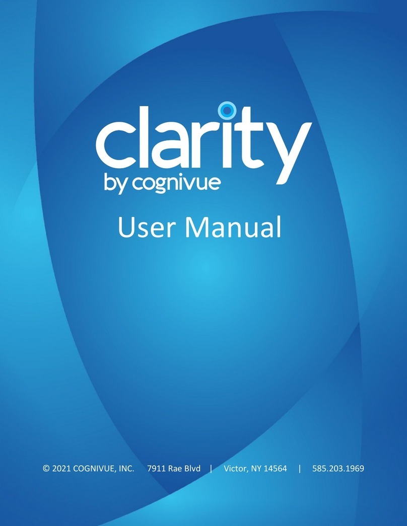 Cognivue Clarity user manual