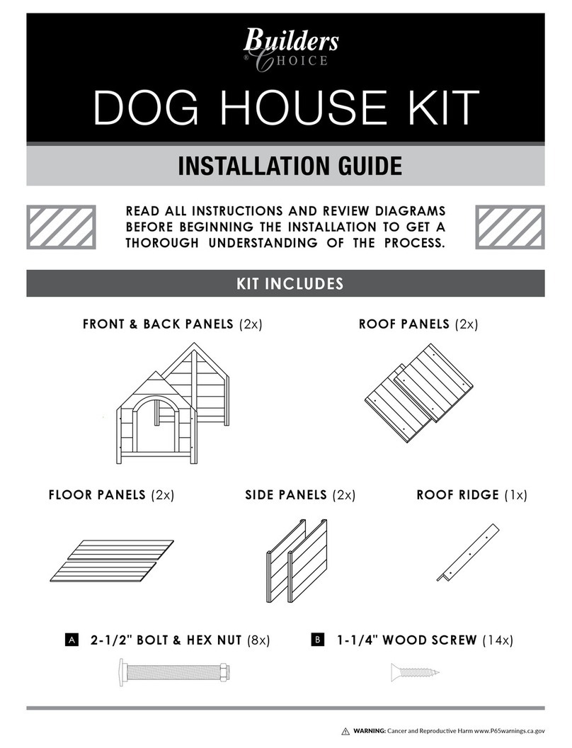 OrePac Building DOG HOUSE KIT installation guide